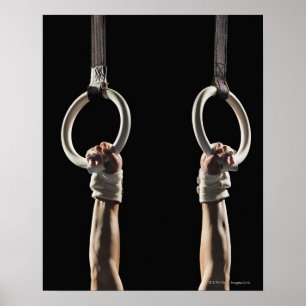 Póster Gymnast que balança dos anéis 2