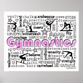 Poster Gymnastics Palavras 2