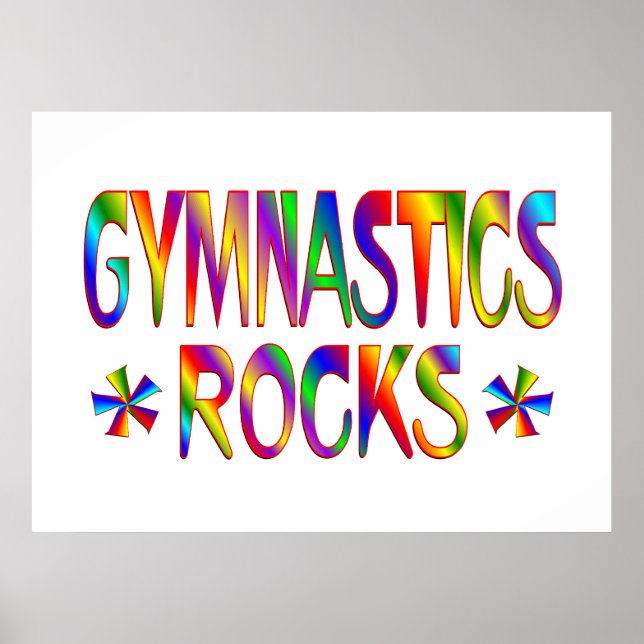 PÓSTER GYMNASTICS ROCKS (Frente)
