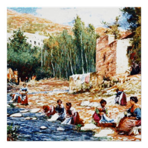Póster "Gypsy (Romani) Washday"