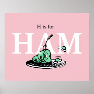 Poster "H é para HAM" | Design de Alfabeto