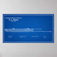 H. L. Hunley - Ship Blueprint Plan ABD