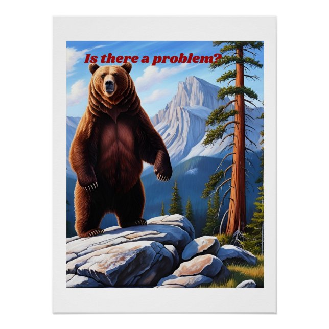 Póster Há algum problema? - Grizzly Wilderness (Frente)