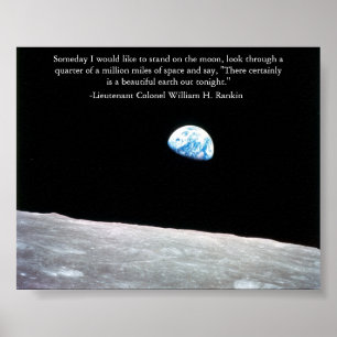 Poster Há certamente uma terra bonita para fora hoje à