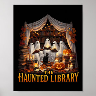 Poster Ha Da Loja De Boas-Bruxas Do Fantasma De Bookstore