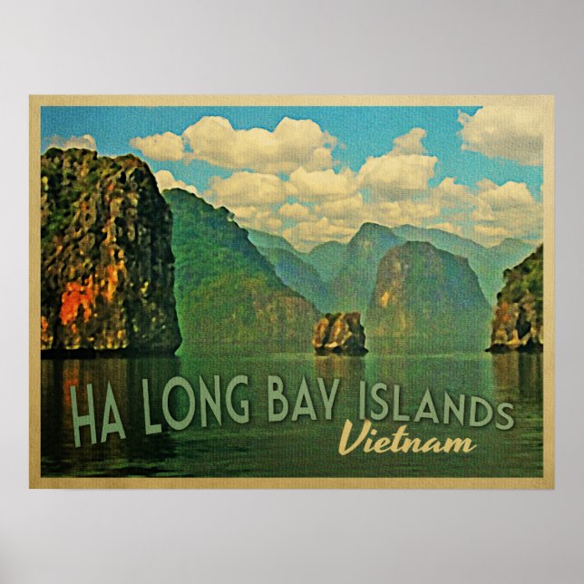Poster Ha Long Bay Islands Vietnam (Frente)