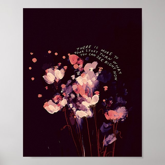 Poster Há mais na sua história - citação inspiradora (Frente)