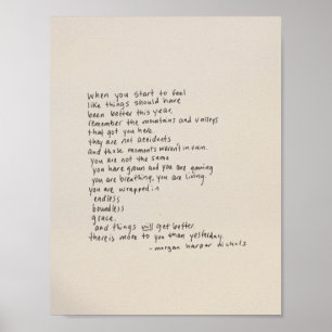 Póster Há Mais Para Você Do Que Ontem - Um Poema