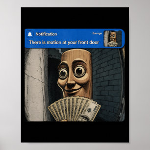 Poster Há Movimento Na Porta Da Frente Tung Tung Tung Sah