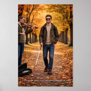 Poster Há muitas maneiras de se mover pelo mundo 