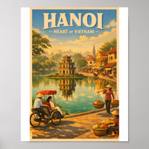 Poster ha noi viet nam viagem 2026