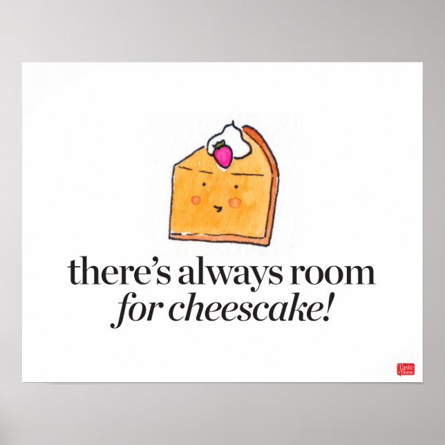 Poster Há sempre espaço para o Cheesecake (Frente)