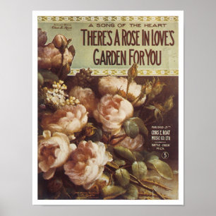 Póster Há um Cobrir de Computador Vintage Rosa