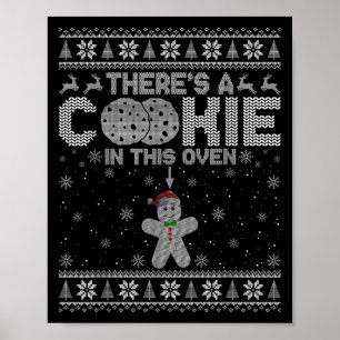 Poster Há um cozinheiro neste forno Gingerpão Feio