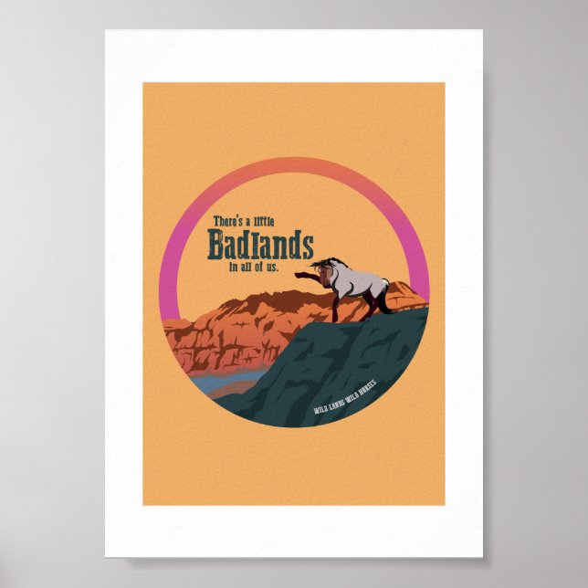Poster Há Um Pouco de Badlands Em Todos de Nós - Impressã (Frente)