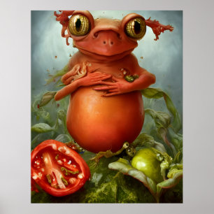 Poster Há uma criatura na minha salada
