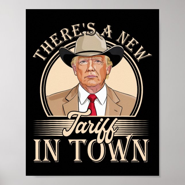 Poster Há Uma Nova Tarifa Na Cidade Engraçada Política (Frente)
