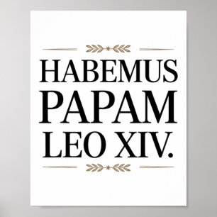 Poster Habemus Papam Leo Xiv. Papa 1