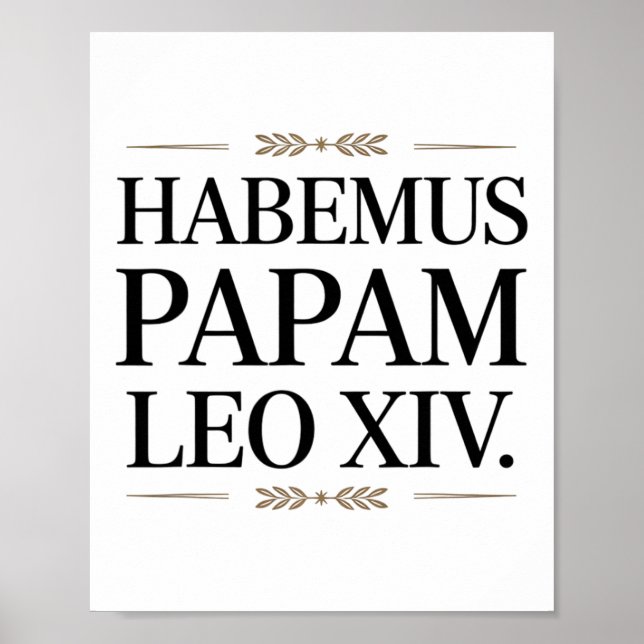 Poster Habemus Papam Leo Xiv. Papa 1 (Frente)