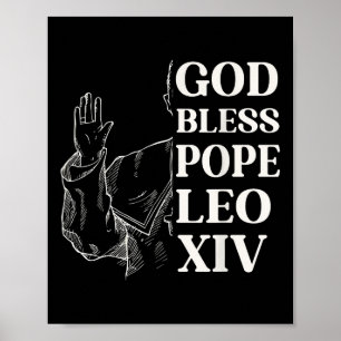 Poster Habemus Papam Novo Papa Deus abençoe 2025 Leo Xiv
