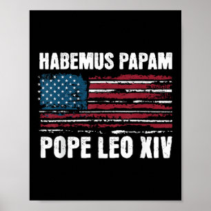 Poster Habemus Papam, Temos Um Papa 2025, Vaticano Leo Xi