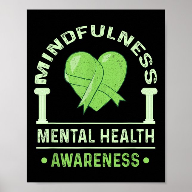 Poster Habilidade Saúde Mental Consciência Roupa (Frente)