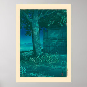 Poster Hachirogata Lagoon Akita Por Kawase Hasui