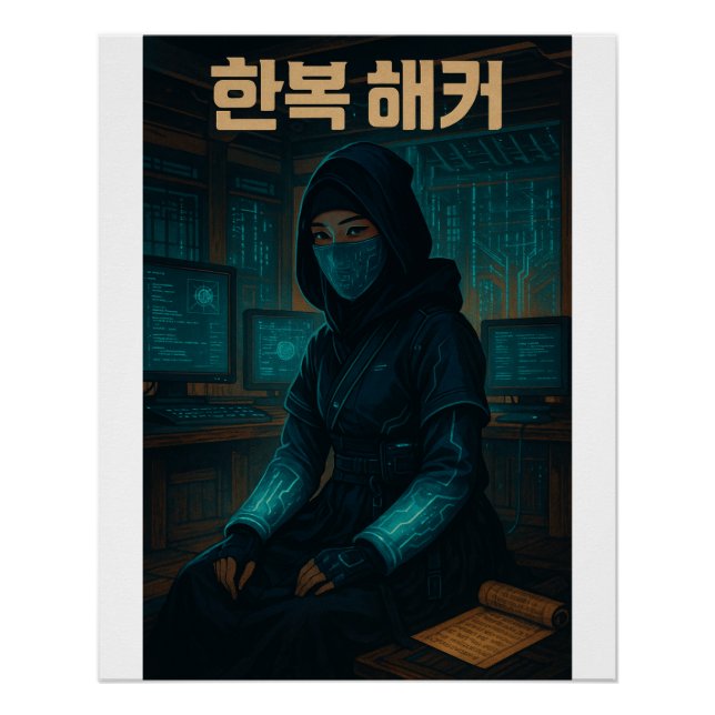 Póster Hacker do Hanbok - espiã coreana (Frente)