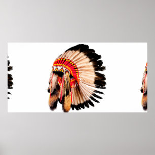 Poster haddress principal índio nativo americano (chi na