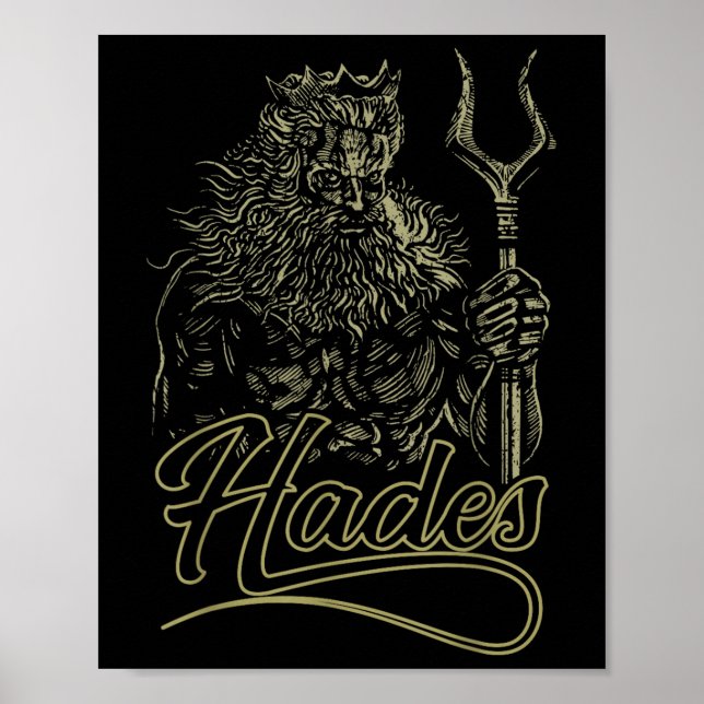 Poster Hades, Deus Grego - Hero Costume Treinando Deus da (Frente)