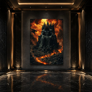 Poster Hades, Rei do Submundo - Deus das Trevas do Fogo