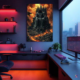 Poster Hades, Rei do Submundo - Deus das Trevas do Fogo