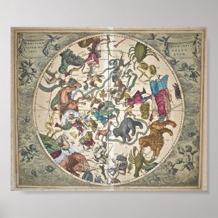 Poster Haemisphaerium Stellatum Boreale Antiquum