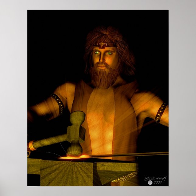 Póster Haephestus - Deus da Forja (Frente)