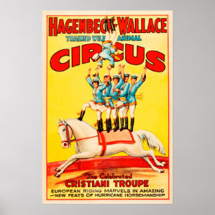 Poster Hagenbeck Wallace Treinou Animal dos EUA - Problem