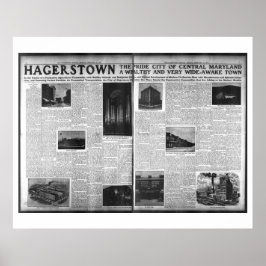 Poster Hagerstown em Washington Herald 1912