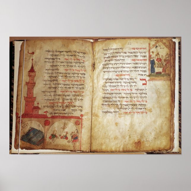 Poster Haggadah para a Véspera da Passagem (Frente)