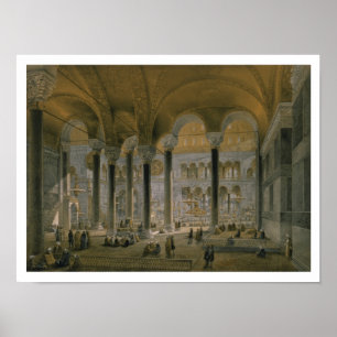 Póster Haghia Sophia, placa 6: o nave norte, b gravado