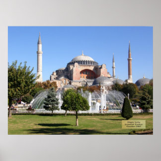 Póster Hagia Sofia - Istambul, Turquia