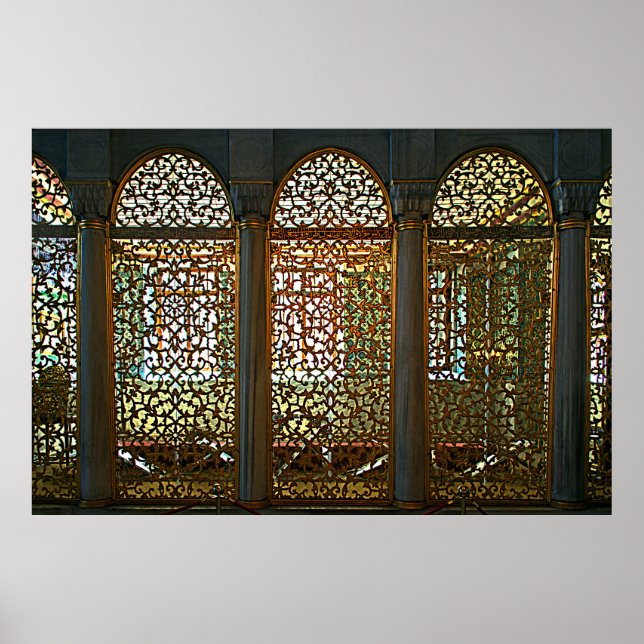 Poster Hagia Sophia. Fragmento do interior. Design. (Frente)