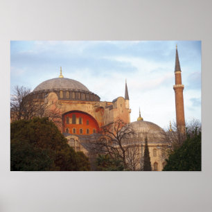 Poster Hagia Sophia inaugurada pela Bizantina