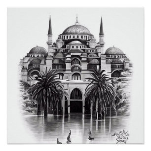 Póster Hagia Sopya em Istambul, Poster na Turquia