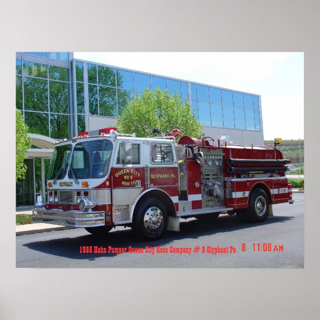 Póster Hahn Firecaminhão 1985 (Frente)