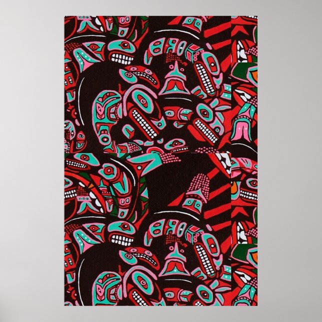 POSTER HAIDA KILLER WHALES (Frente)