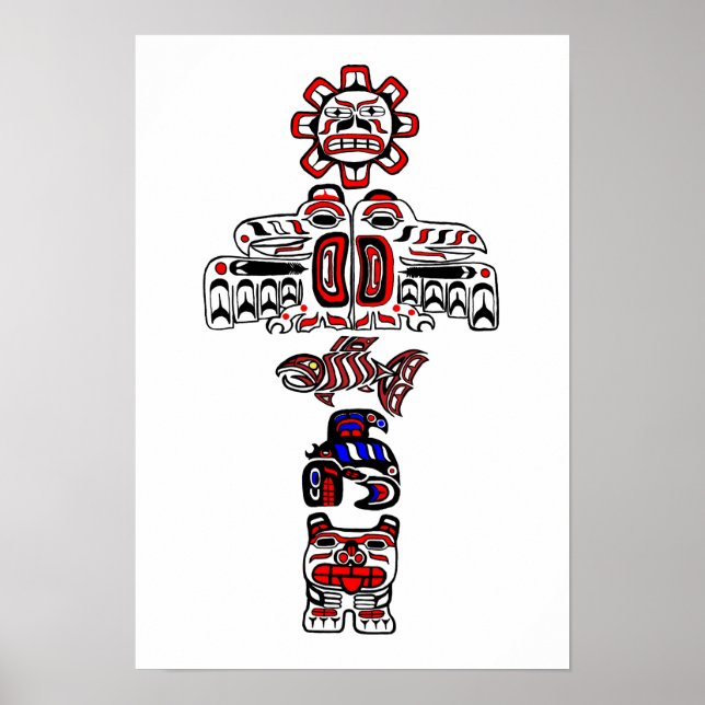 Póster Haida Totem (Frente)