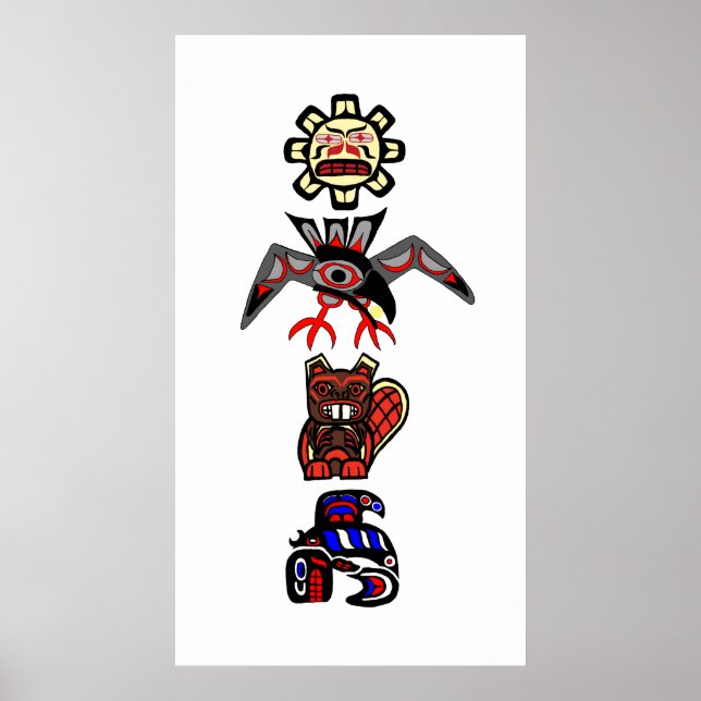 Poster Haida Totem 2 (Frente)