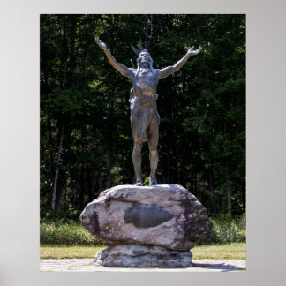 Poster Hail to the Sunrise Statue