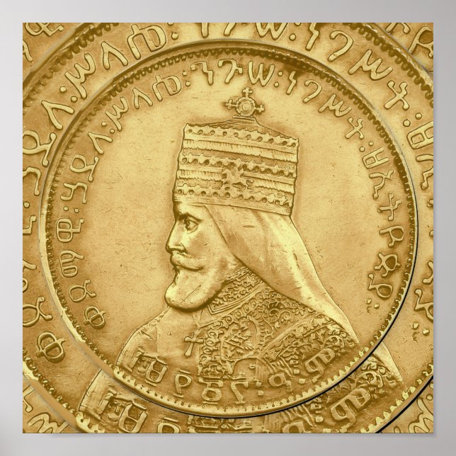 Poster Haile Selassie HIM Jah Rastafari Aufsteller (Frente)