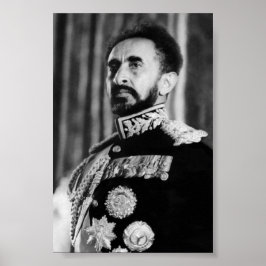 Poster Haile Selassie HIM Jah Rastafari Rasta Reggae Raiz
