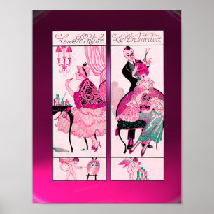 POSTER HAIR STYLIST, FASHION BEAUTY SALON FIGURA ARTISTA